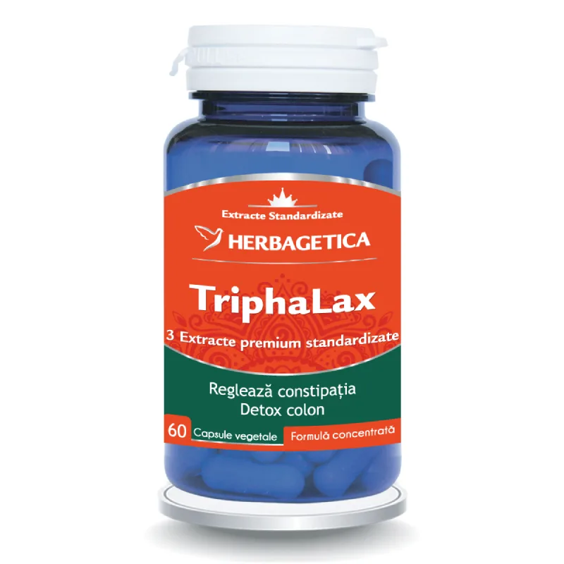 Triphalax, 60 capsule, Herbagetica — preț și oferte