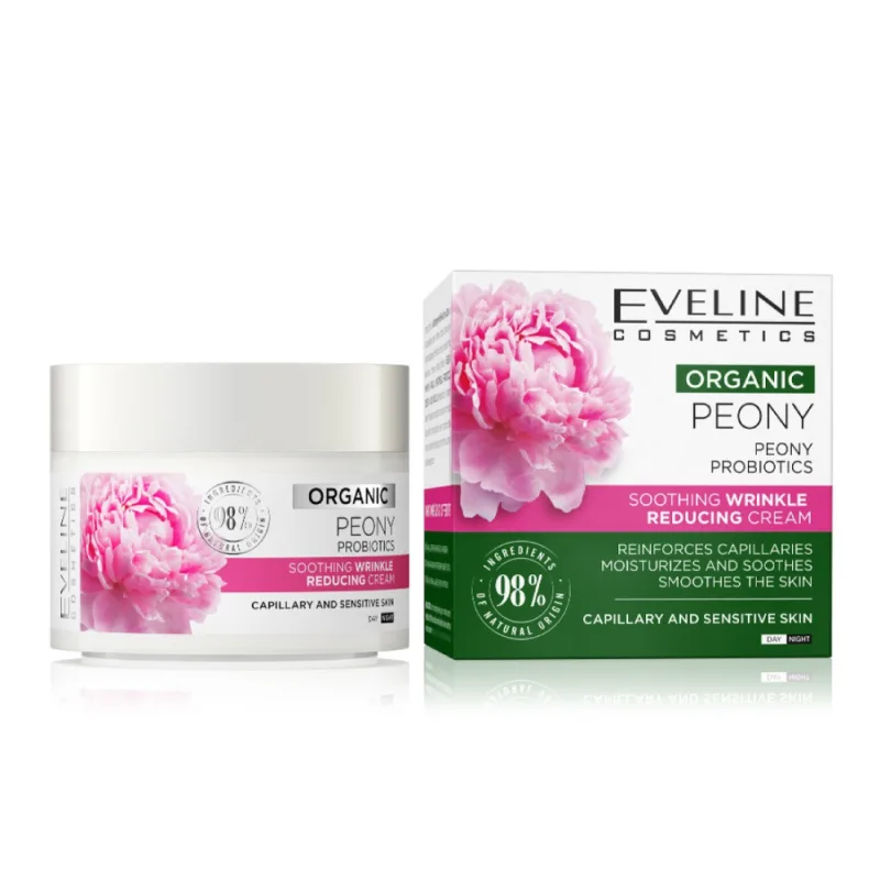 Crema de fata anti-rid cu extract de bujori, 50ml, Eveline Cosmetics — preț și oferte