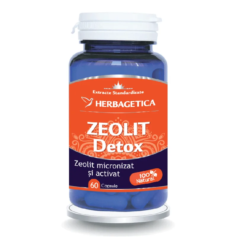 Zeolit Detox, 60 capsule, Herbagetica — preț și oferte