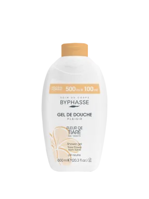 Gel de dus Plaisir cu Flori de Tiare, 600ml, Byphasse