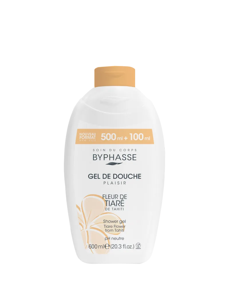 Gel de dus Plaisir cu Flori de Tiare, 600ml, Byphasse — preț și oferte