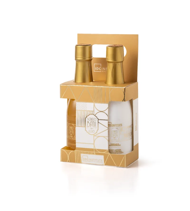 Set de baie Gold Set Champagne Duo, 2 piese, IDC Institute — preț și oferte