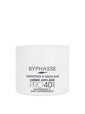 Crema anti-imbatranire cu Tripeptide & Squalan Pro40, 60ml, Byphasse
