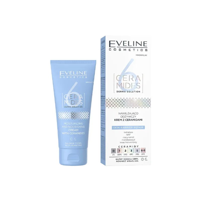 Crema pentru fata hidratanta si hranitoare cu 6 ceramide, 50ml, Eveline Cosmetics — preț și oferte