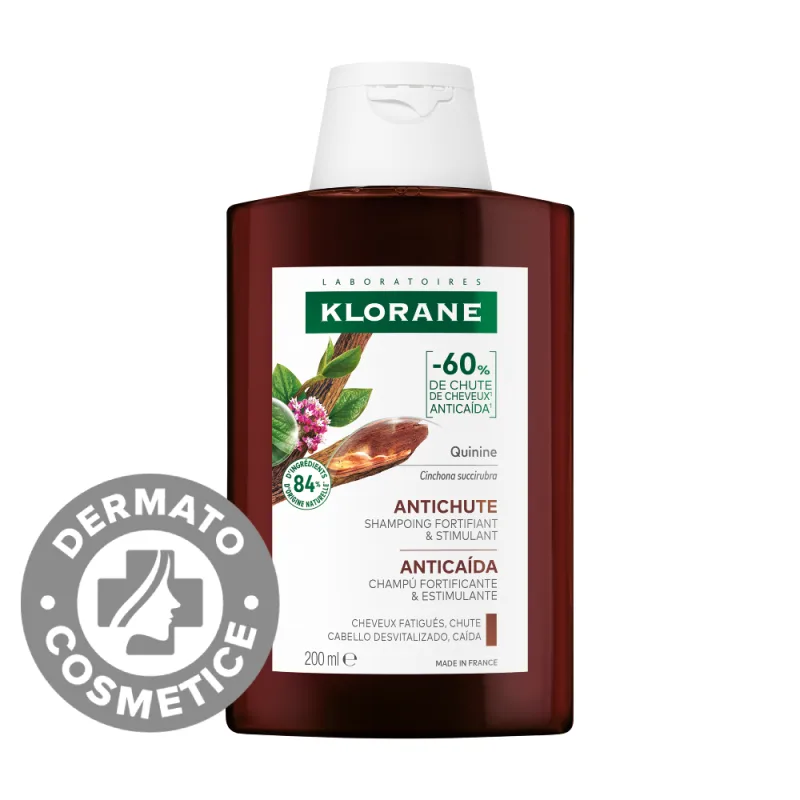 Sampon cu chinina si floare de colt Bio, 200ml, Klorane — preț și oferte