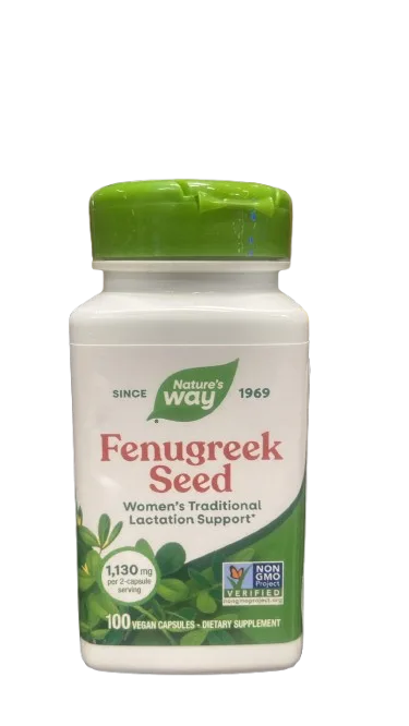 Fenugreek 610mg Nature's Way, 100 capsule, Secom — preț și oferte