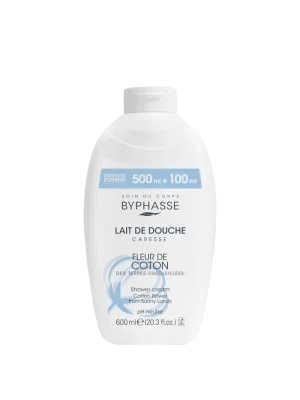 Crema de dus cu flori de bumbac Caresse, 600ml, Byphasse