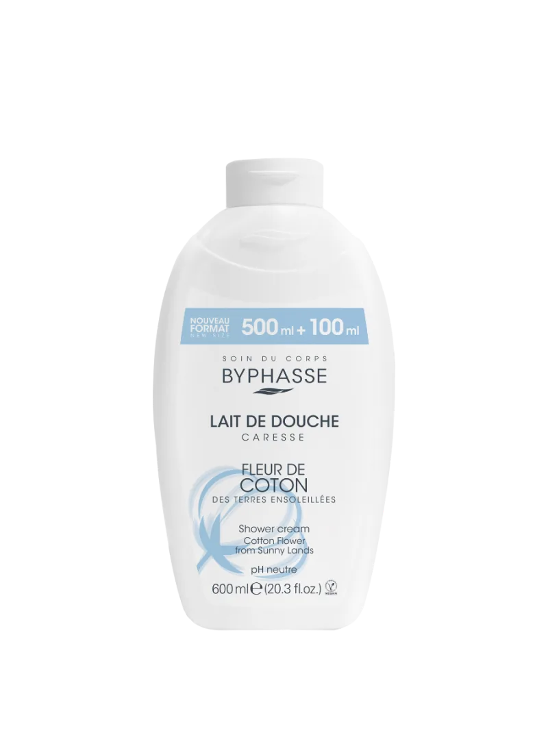 Crema de dus cu flori de bumbac Caresse, 600ml, Byphasse — preț și oferte