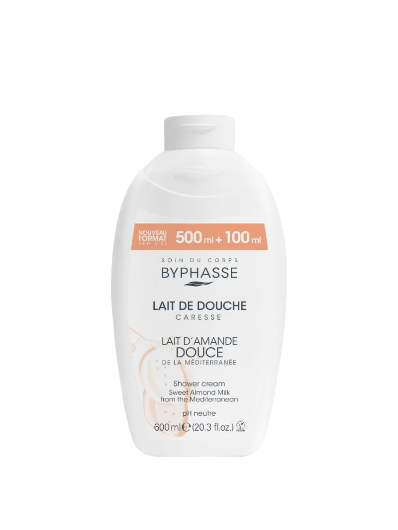 Crema de dus cu lapte de migdale dulci Caresse, 600ml, Byphasse — preț și oferte