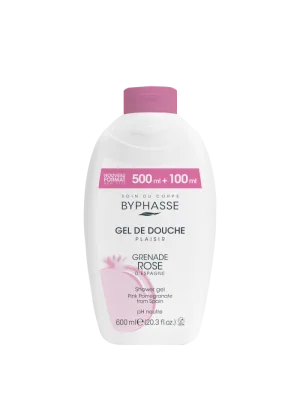 Gel de dus cu rodie roz Plaisir, 600ml, Byphasse