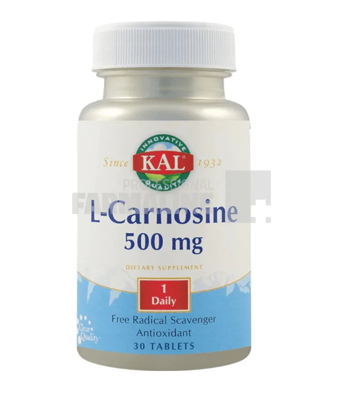 L-Carnosine 500 mg KAL, 30 tablete, Secom — preț și oferte