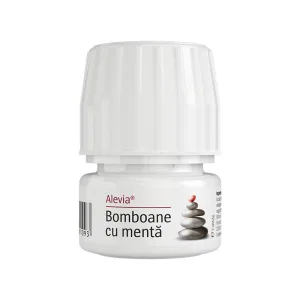 Bomboane cu menta, 60 comprimate, Alevia