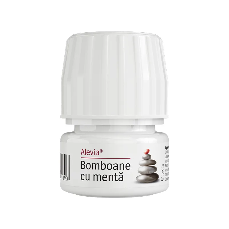 Bomboane cu menta, 60 comprimate, Alevia — preț și oferte