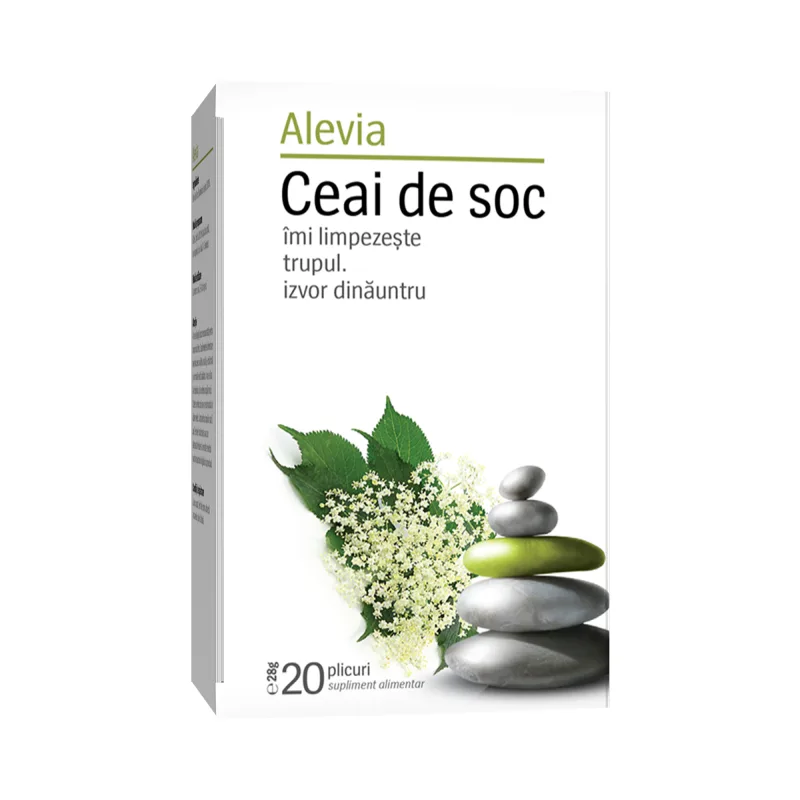 Ceai de soc, 20 plicuri, Alevia — preț și oferte