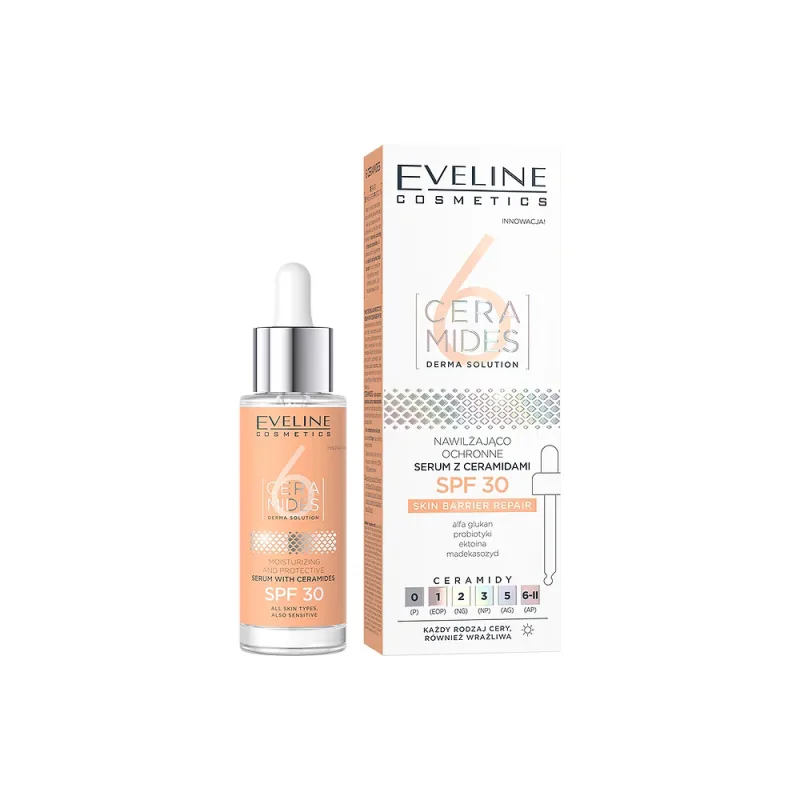 Ser pentru fata cu spf 30 hidratant cu 6 ceramide 30ml, Eveline Cosmetics — preț și oferte