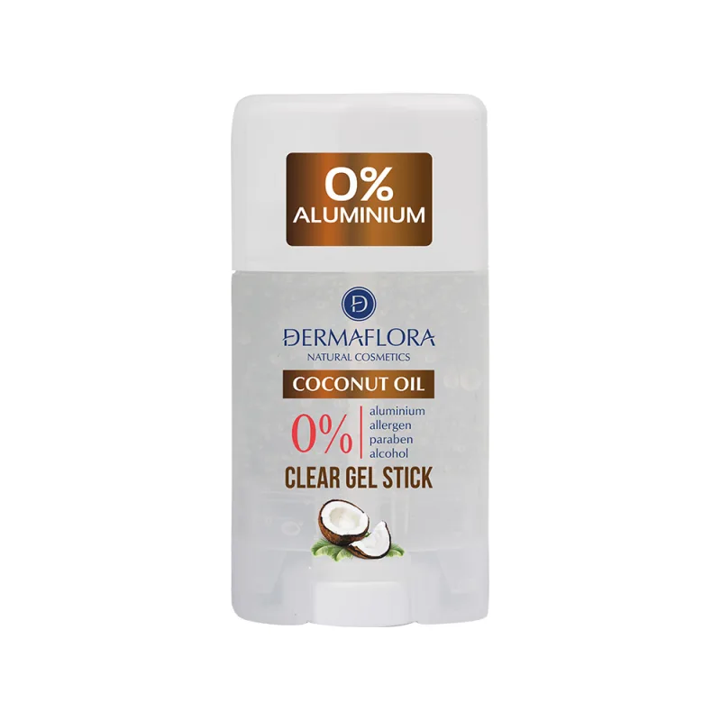Deodorant stick gel cu ulei de cocos 0% aluminiu, 50ml, Dermaflora — preț și oferte