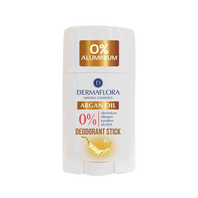 Deodorant stick cu ulei de argan 0% aluminiu, 50ml, Dermaflora — preț și oferte