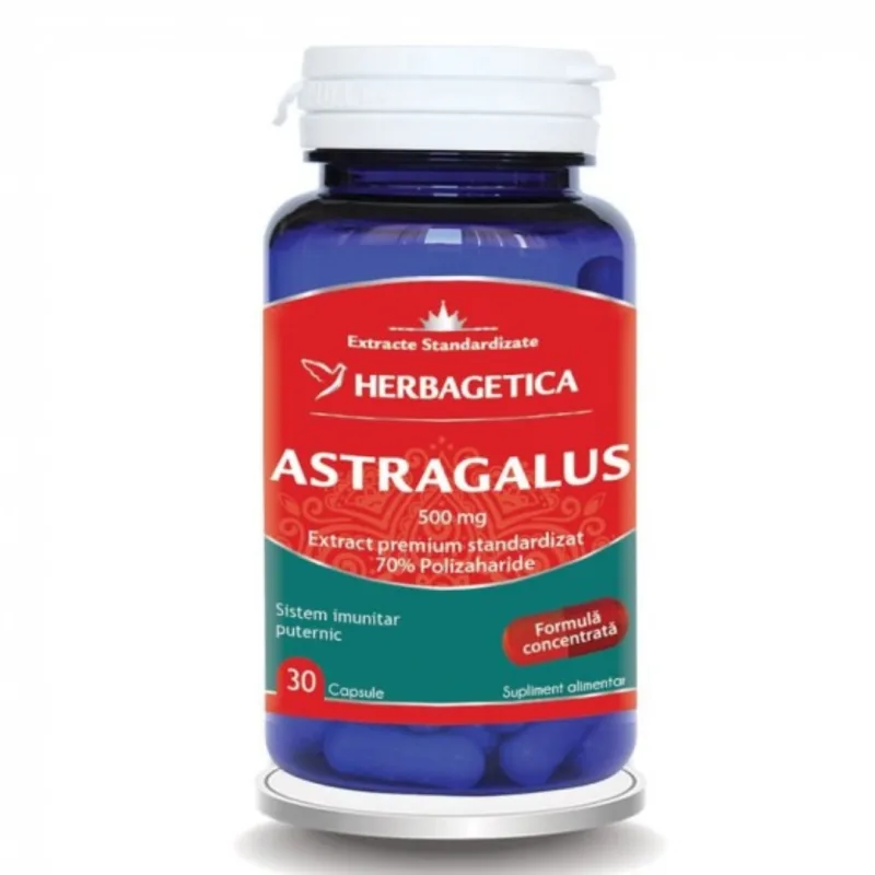 Astragalus 30 capsule, Herbagetica — preț și oferte