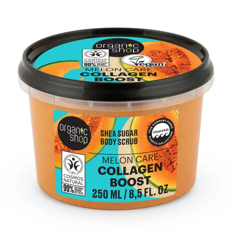 Scrub de corp Collagen Boost, 250ml, Organic Shop — preț și oferte