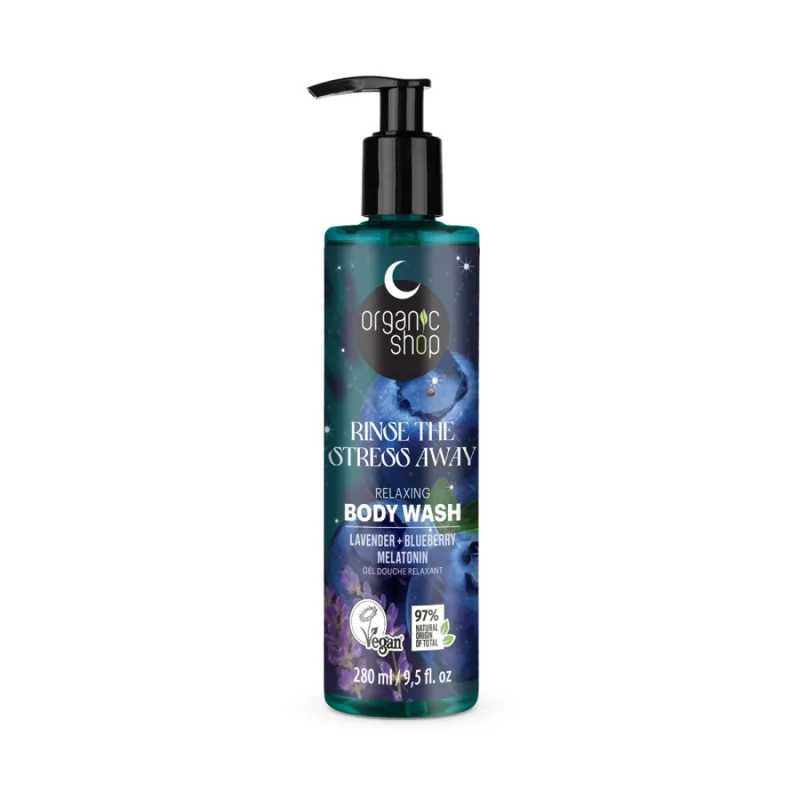 Gel de dus cu lavanda afine si melatonina Rinse the stress away, 280ml, Organic Shop — preț și oferte