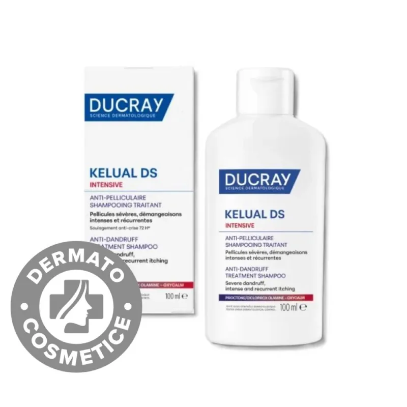 Sampon tratament anti-matreata severa si anti-mancarimi Kelual DS Intensive, 100ml, Ducray — preț și oferte