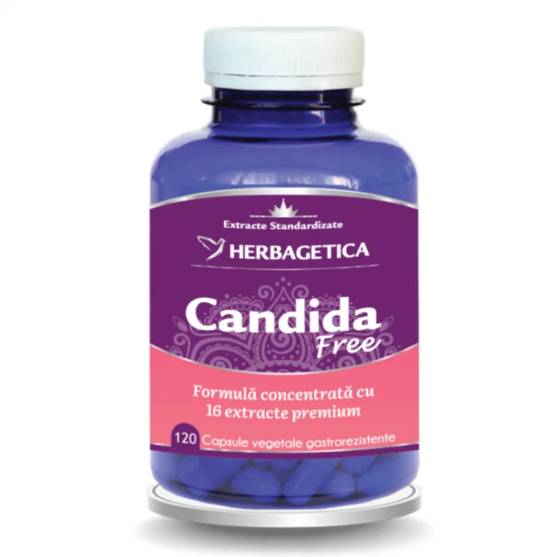 Candida Free, 120 capsule, Herbagetica — preț și oferte
