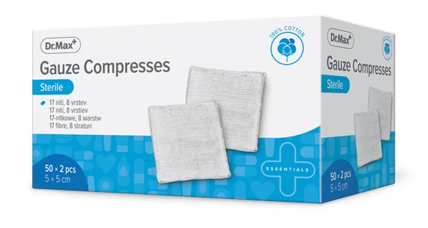 Dr. Max Comprese sterile 5cm x 5cm, 2 bucati — preț și oferte