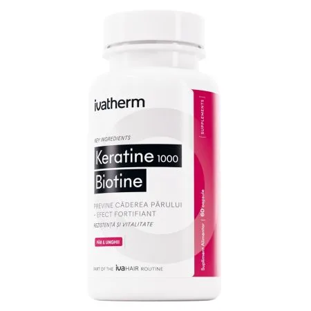 Keratine Forte 1000 mg, 60 capsule, Ivatherm — preț și oferte