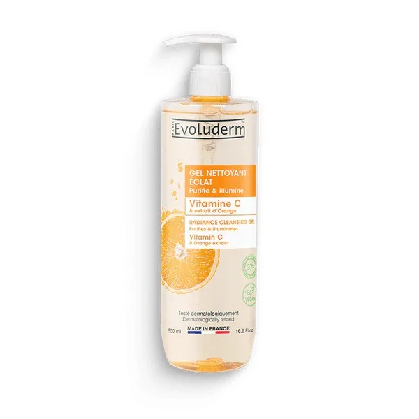 Gel de curatare pentru ten Vitamine C & Extrait D'Orange, 500ml, Evoluderm — preț și oferte