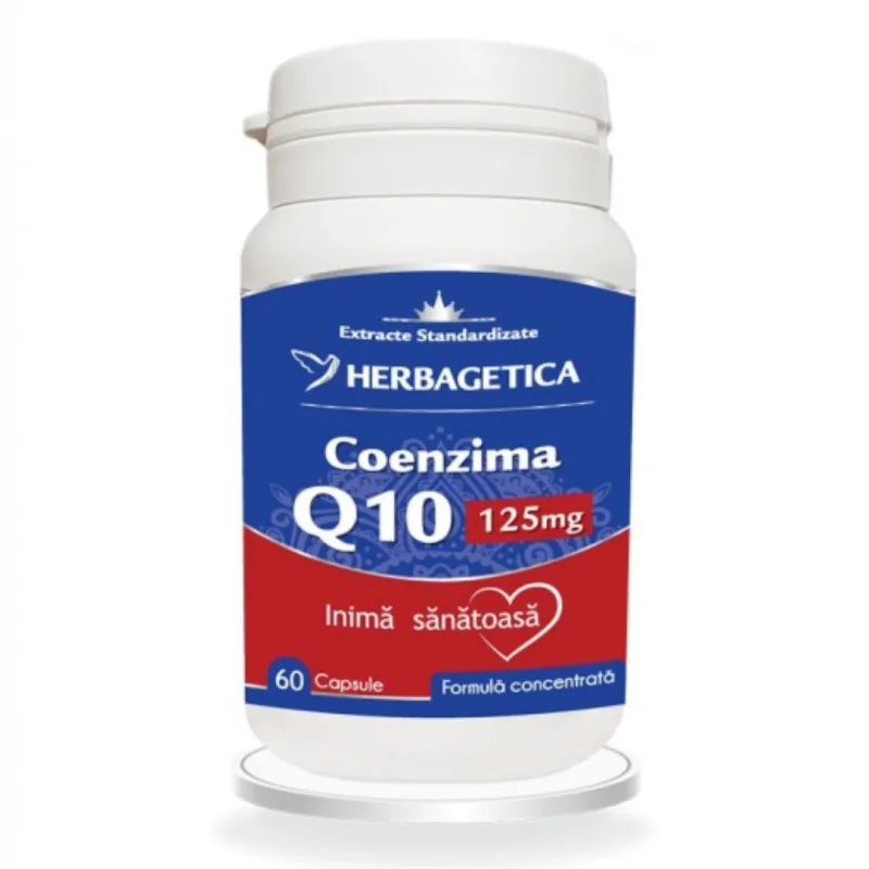 Coenzima Q10 125mg, 60 capsule, Herbagetica — preț și oferte