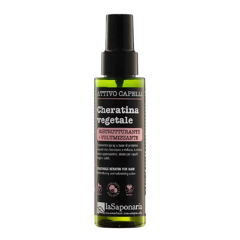 Spray restructurant pentru par cu cheratina vegetala, 100ml, La Saponaria — preț și oferte