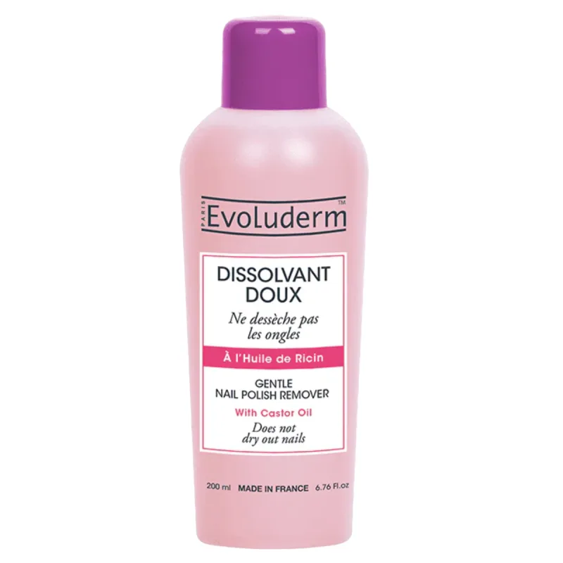 Dizolvant pentru unghii cu ulei de ricin, 200ml, Evoluderm — preț și oferte