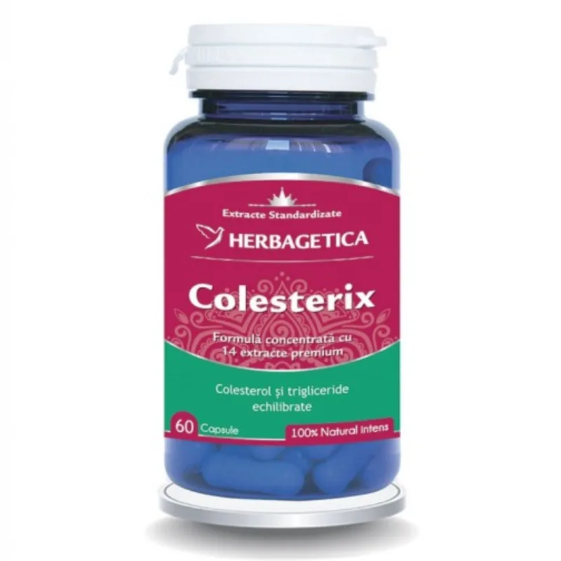Colesterix, 60 capsule, Herbagetica — preț și oferte