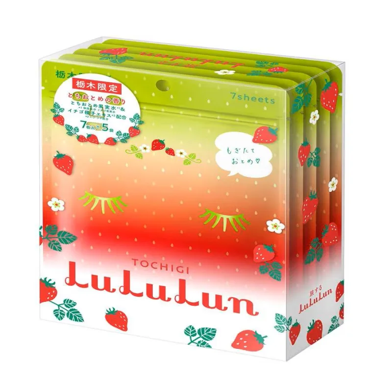 Masca de fata cu capsuni Tochingi, 5x7 bucati, LuLuLun — preț și oferte
