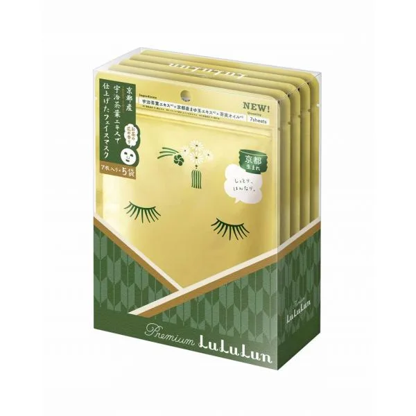 Masca de fata cu ceai verde Kyoto, 5x7 bucati, LuLuLun — preț și oferte