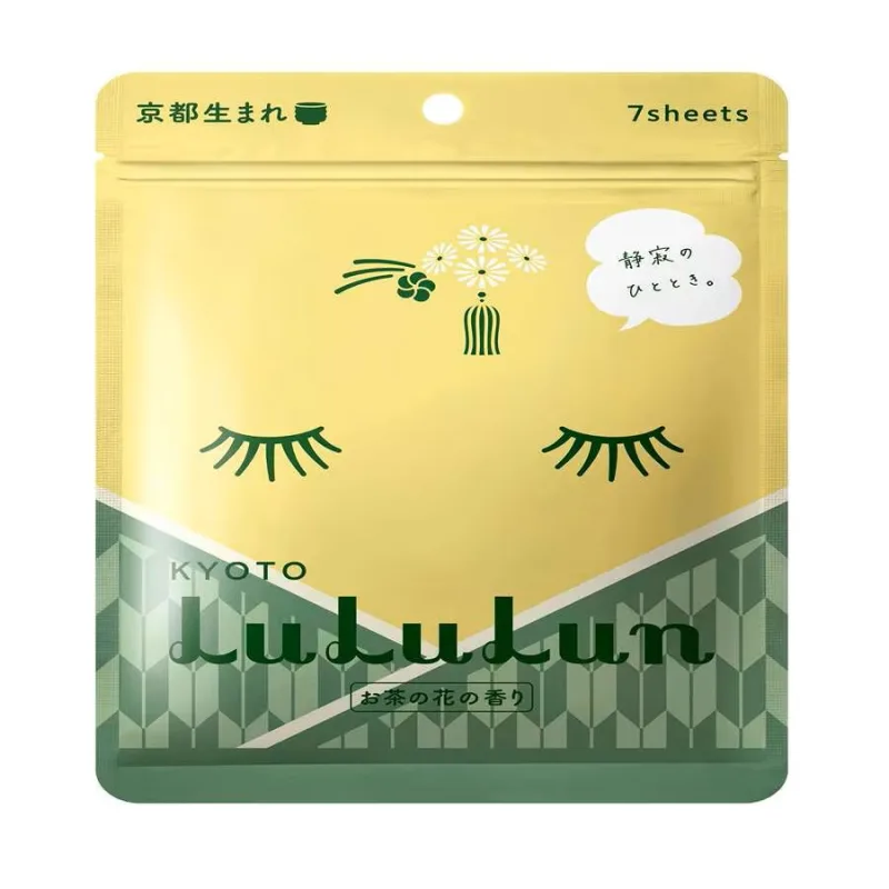 Masca de fata cu ceai verde Kyoto, 7 bucati, LuLuLun — preț și oferte