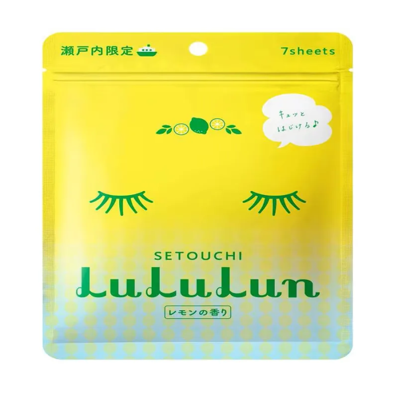 Masca de fata cu lamaie Setouchi, 7 bucati, LuLuLun — preț și oferte