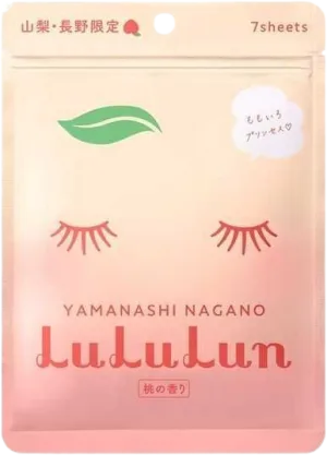 Masca de fata cu piersica Yamanashi, 7 bucati, LuLuLun