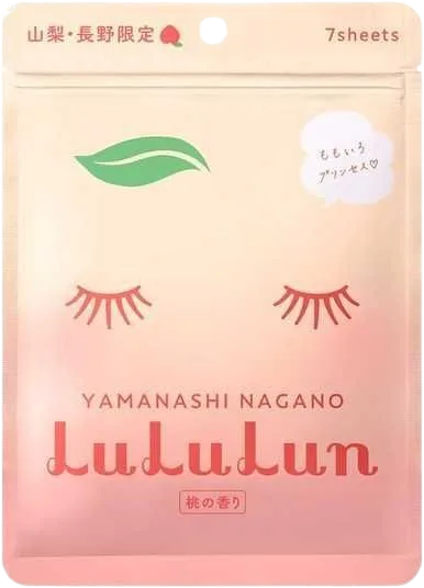 Masca de fata cu piersica Yamanashi, 7 bucati, LuLuLun — preț și oferte