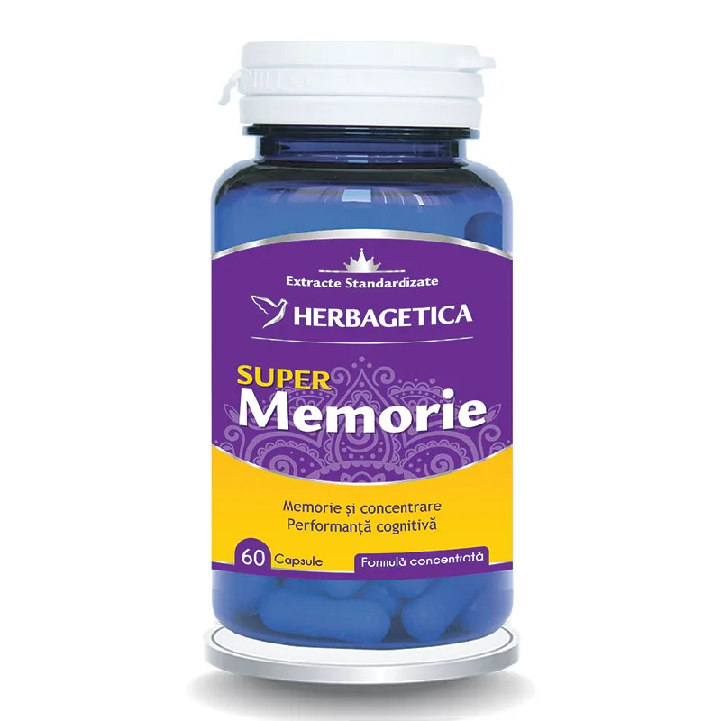 Super Memorie, 60 capsule, Herbagetica — preț și oferte
