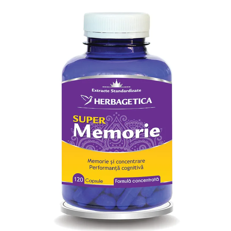 Super Memorie, 120 capsule, Herbagetica — preț și oferte