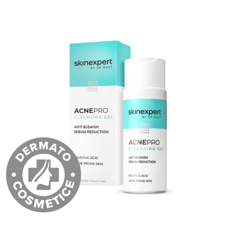 Skinexpert by Dr. Max® Gel de curatare anti-imperfectiuni AcnePro, 200ml — preț și oferte