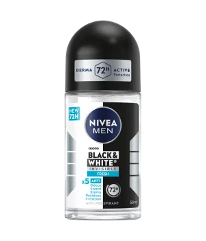 Deodorant roll-on pentru barbati Black & White Fresh, 50ml, Nivea