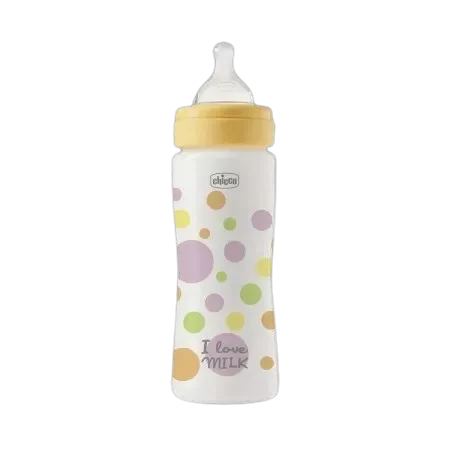Biberon cu tetina din silicon si flux rapid Perfect Easy Fetite 4 luni+, 330ml, Chicco — preț și oferte