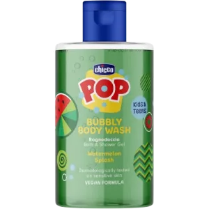 Gel de dus spumant cu aroma de pepene rosu POP, 300ml, Chicco