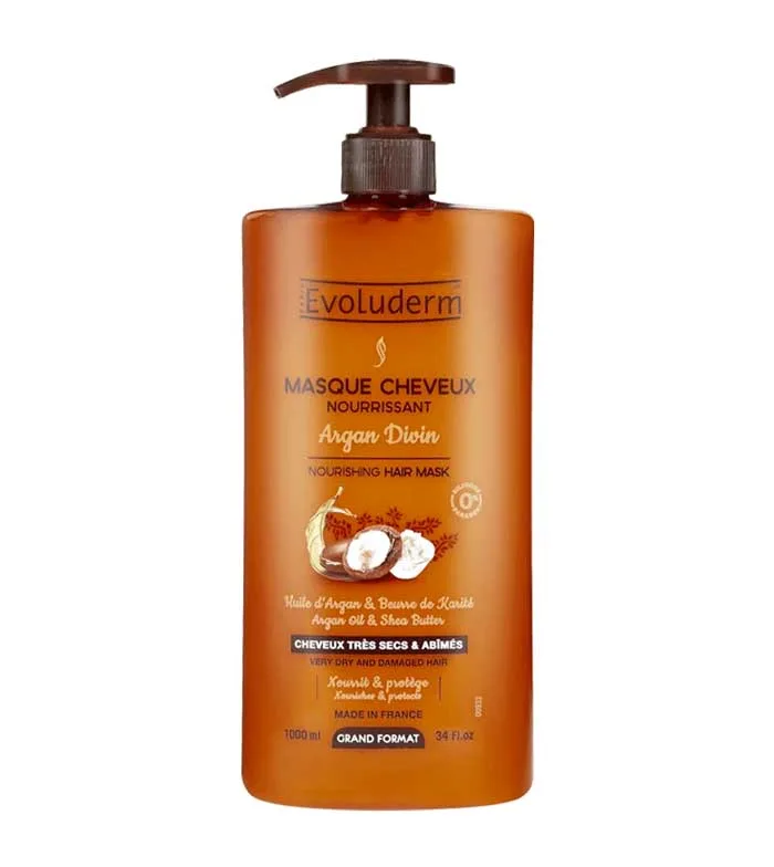 Masca hranitoare pentru par Argan Divin, 1000ml, Evoluderm — preț și oferte