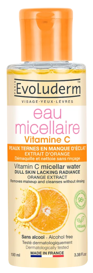 Apa micelara pentru demachere cu Vitamina C, 100ml, Evoluderm