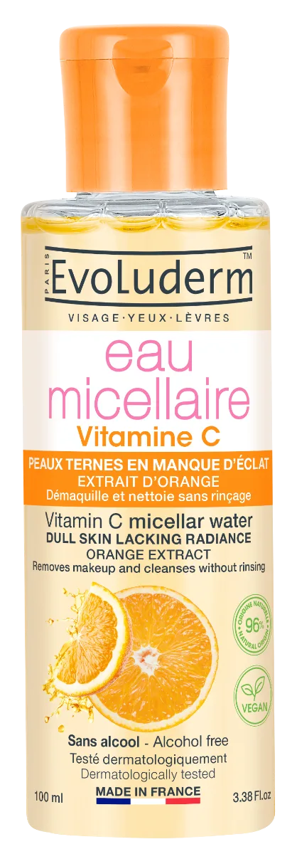 Apa micelara pentru demachere cu Vitamina C, 100ml, Evoluderm — preț și oferte