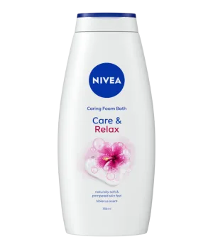 Spuma de baie Care & Relax, 750ml, Nivea