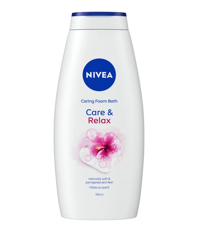 Spuma de baie Care & Relax, 750ml, Nivea — preț și oferte